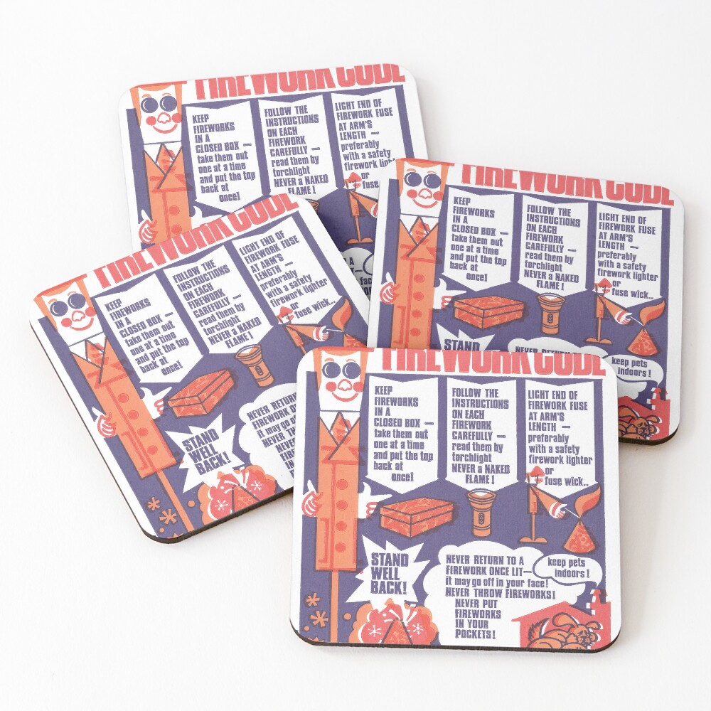 Item preview, Coasters (Set of 4) designed and sold by IanBakerToons.