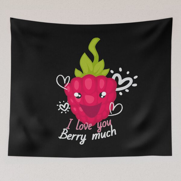 Item preview, I Love You Berry Much Fruit Raspberry designed and sold by MooonTees.