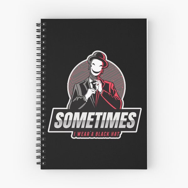 Item preview, Cyber Security - Hacker - Sometimes I wear a Black Hat - Red V1 designed and sold by clubtee.