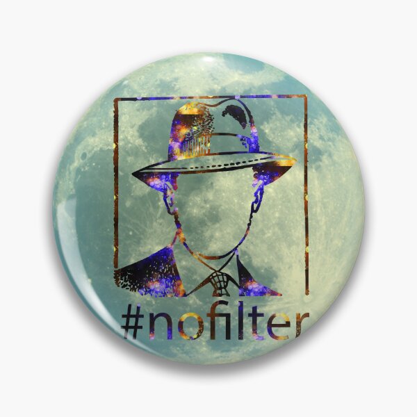 Item preview, #NoFilter Sepia Gentleman on the Moon - Mystery Moon Design for T-shirt and other accesories designed and sold by Ridiculam Toga.