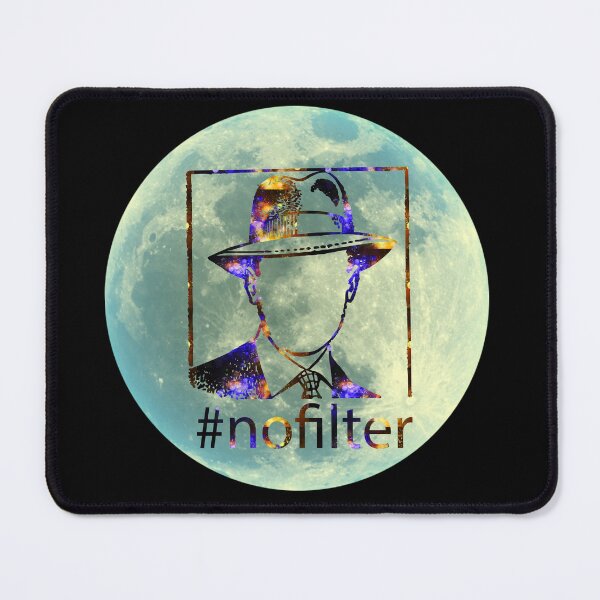 Item preview, #NoFilter Sepia Gentleman on the Moon - Mystery Moon Design for T-shirt and other accesories designed and sold by Ridiculam Toga.