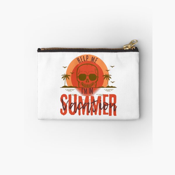 Item preview, funny summer vacation quote  skeleton, sea, ocean, beach, palm trees, starfish, summer vibes, summe designed and sold by familygiftzshop.