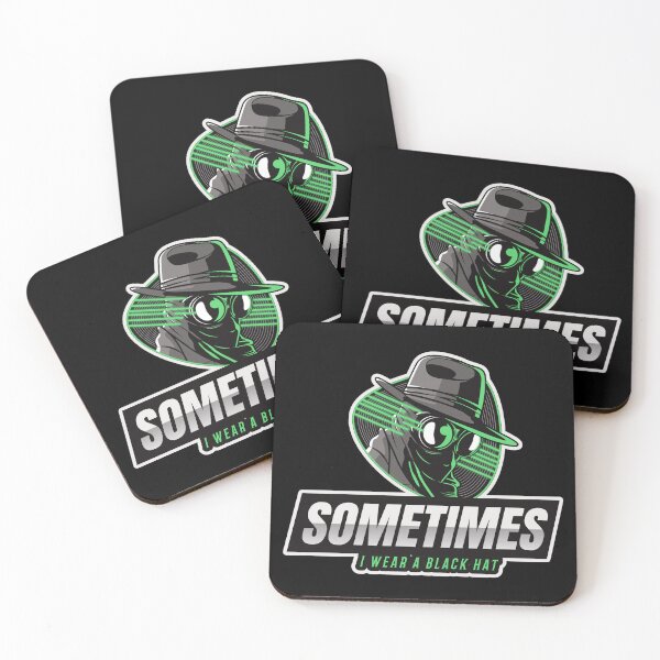 Item preview, Cyber Security - Hacker - Sometimes I wear a Black Hat - Green V2 designed and sold by clubtee.