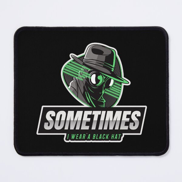 Item preview, Cyber Security - Hacker - Sometimes I wear a Black Hat - Green V2 designed and sold by clubtee.
