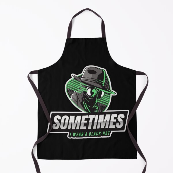 Item preview, Cyber Security - Hacker - Sometimes I wear a Black Hat - Green V2 designed and sold by clubtee.