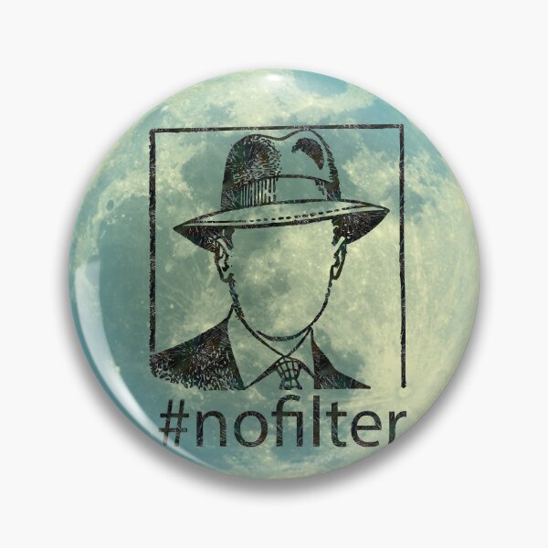 Item preview, #NoFilter Cosmos Profile Gentleman on the Moon - Mystery Moon Design for T-shirt and other accesories designed and sold by Ridiculam Toga.