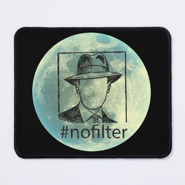 Item preview, #NoFilter Cosmos Profile Gentleman on the Moon - Mystery Moon Design for T-shirt and other accesories designed and sold by Ridiculam Toga.