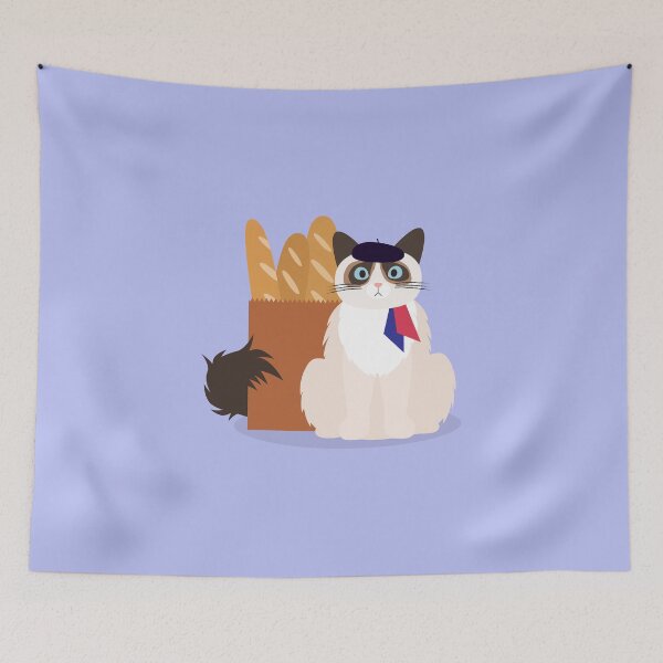 Item preview, Bastille Day Cat  designed and sold by katnanigans.