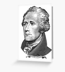 Alexander Hamilton Greeting Card