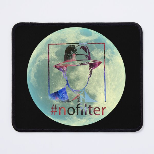Item preview, #NoFilter Cosmos Smoke Gentleman on the Moon - Mystery Moon Design for T-shirt and other accesories designed and sold by Ridiculam Toga.