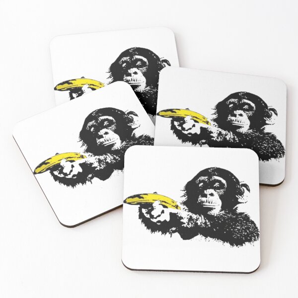 Item preview, Banksy Banana Monkey designed and sold by TobyBarnett.