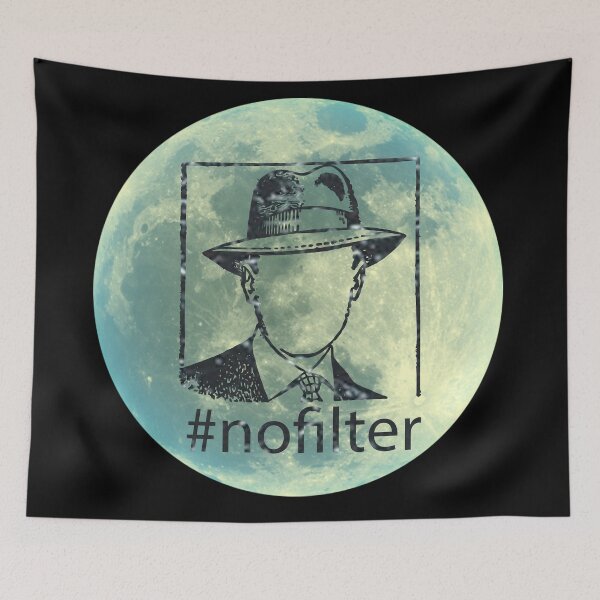 Item preview, #NoFilter Cosmos Snow Gentleman on the Moon - Mystery Moon Design for T-shirt and other accesories designed and sold by Ridiculam Toga.