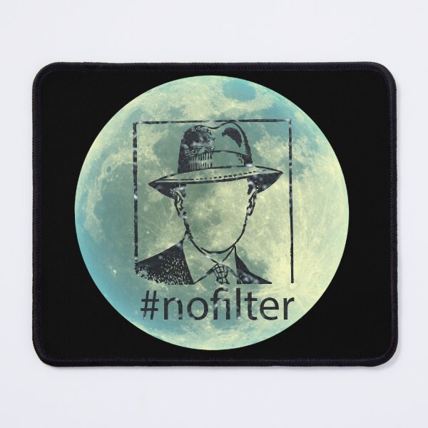 Item preview, #NoFilter Cosmos Snow Gentleman on the Moon - Mystery Moon Design for T-shirt and other accesories designed and sold by Ridiculam Toga.