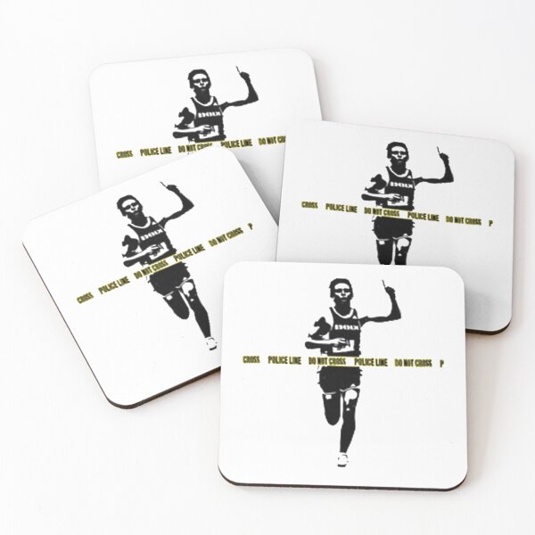 Item preview, Banksy Marathon Runner Police Line designed and sold by TobyBarnett.