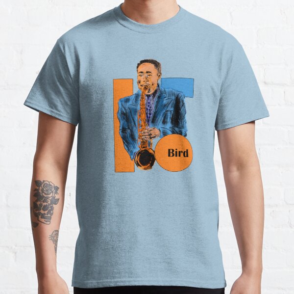 Charlie Parker T-Shirt | Chasin' The Bird Colorful Brush Stroke Image Charlie Parker Shirt