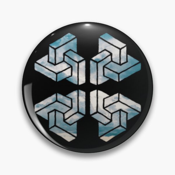 Item preview, Cloudy Fourfold Cuboid designed and sold by createVisions.