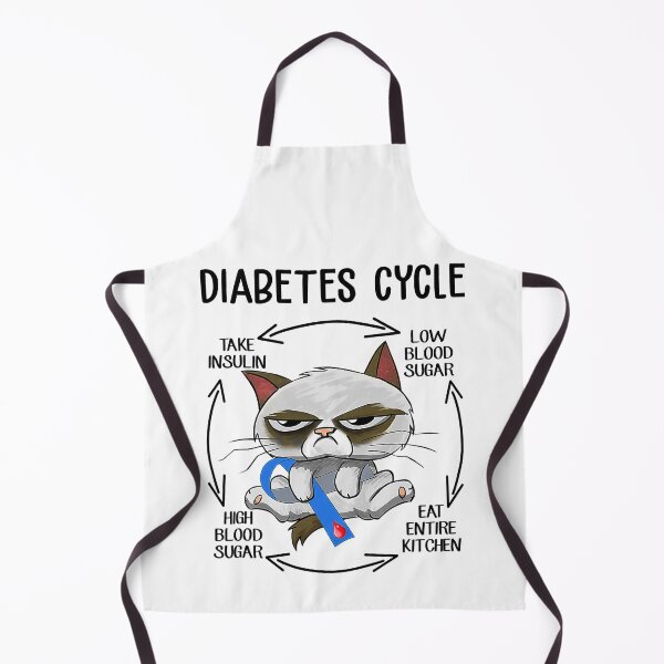Item preview, Cat Diabetes Cycle Diabetes Awareness Blue Ribbon designed and sold by ImkeAhrens.