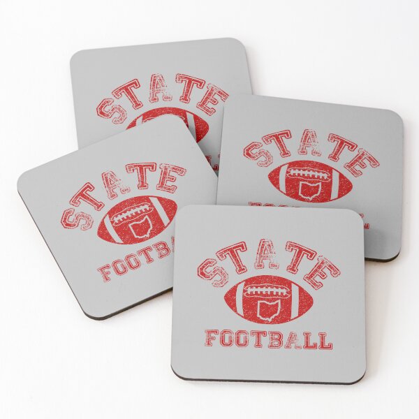 Item preview, State of Ohio Distressed Outline Football Fan  designed and sold by ThuyMo.