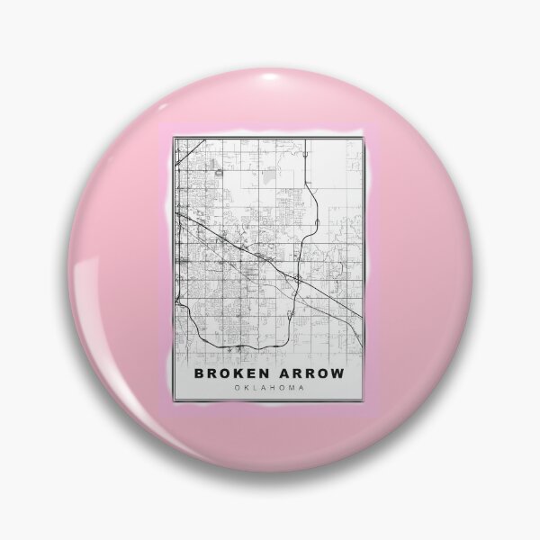 Item preview, Minimalist Pastel Pink Broken Arrow Map designed and sold by Tamas Das.