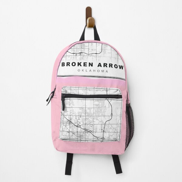 Item preview, Minimalist Pastel Pink Broken Arrow Map designed and sold by Tamas Das.
