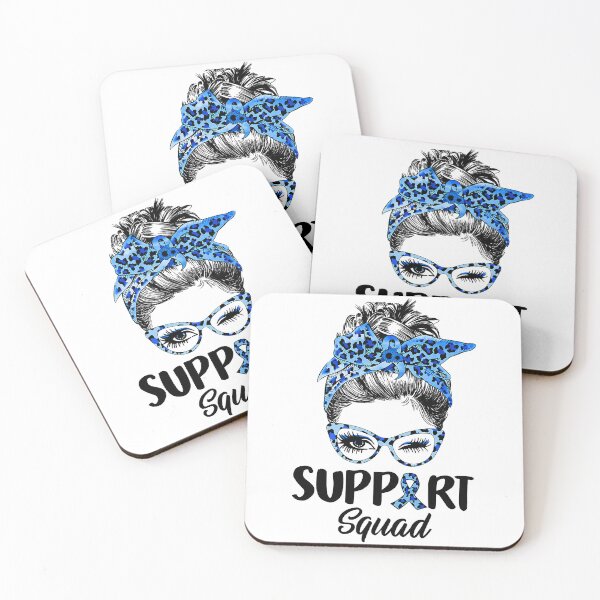 Item preview, Messy Bun Blue Leopard Support Squad Diabetes Awareness designed and sold by ImkeAhrens.