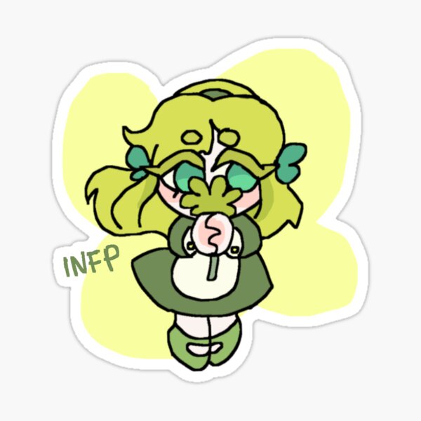 INTJ Boy B/W 4x6 Thermal Sticker - Kawaii Anime Chibi - MBTI