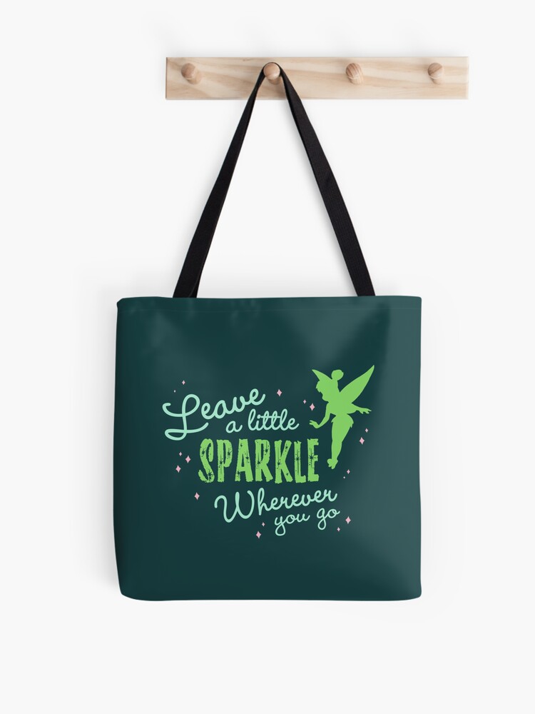 Leave a Little Sparkle Wherever You Go Cotton Canvas Tote Bag