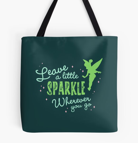 Leave a Little Sparkle Wherever You Go Cotton Canvas Tote Bag