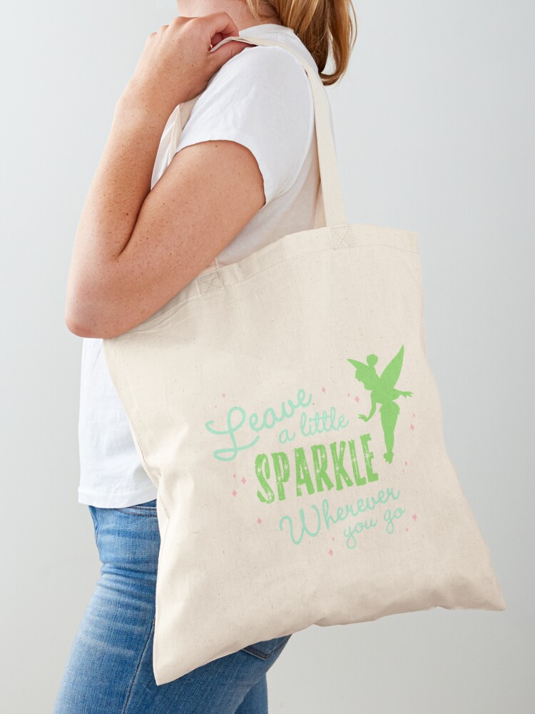 Leave a Little Sparkle Wherever You Go Cotton Canvas Tote Bag