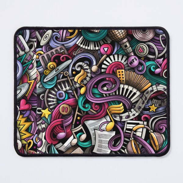 Item preview, Musical Notes Instruments - Colourful Piano Keys Disco Art designed and sold by The Patootoos.