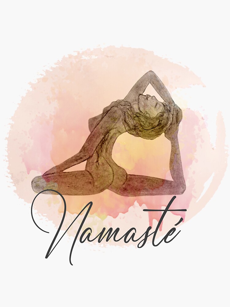 "Yoga dove watercolor" Sticker for Sale by YogaKunst Redbubble