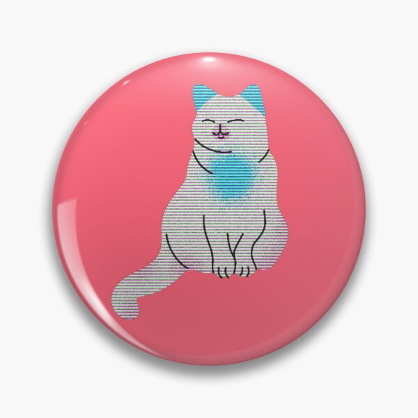 Item preview, Hot Pink Kawaii Cat Pack/Pretty White Kitty Out Of The City/ Cat Lovers Gifts/ White on Black Cuteness designed and sold by ChristabellaWwMS.