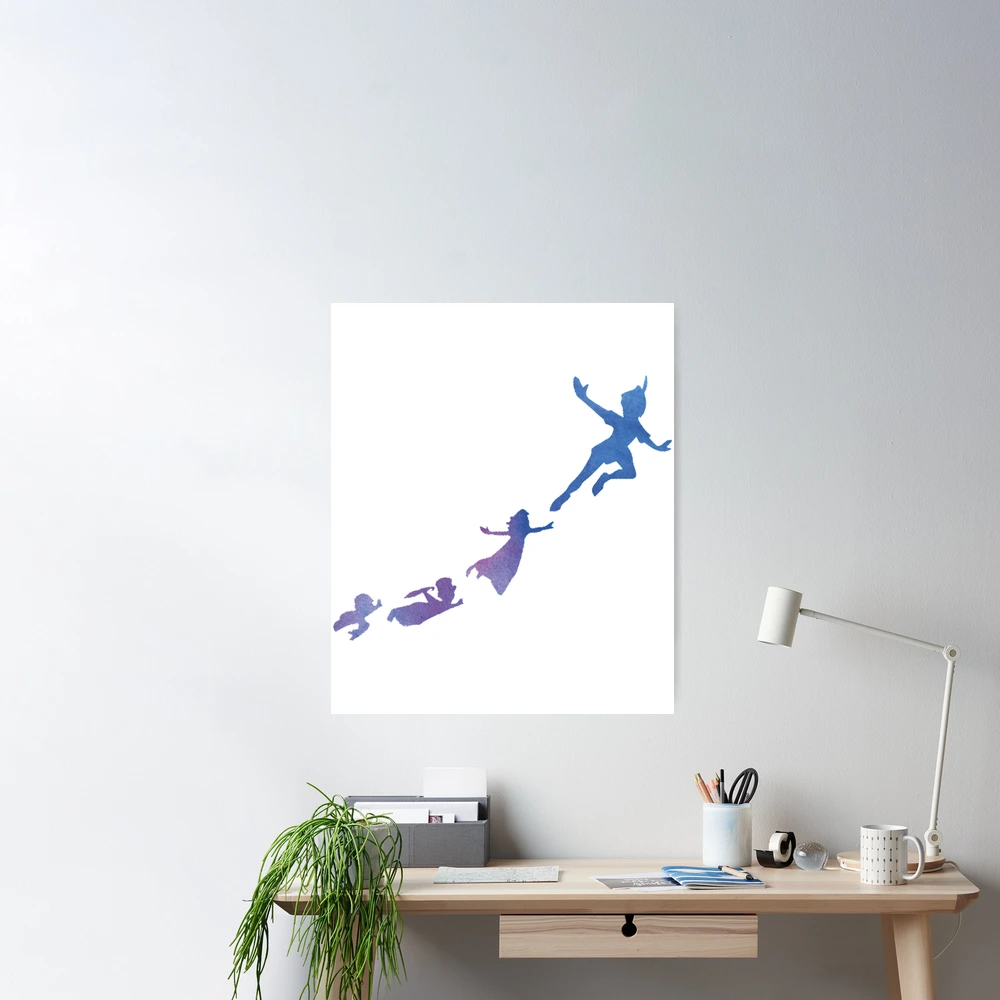 Peter Pan silhouettes  Poster for Sale by lilSweetlilWild