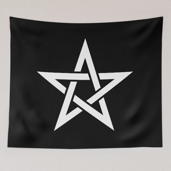 Item preview, White Upright Pentacle Pentagram Witchcraft And Wicca designed and sold by darknessjeff86.