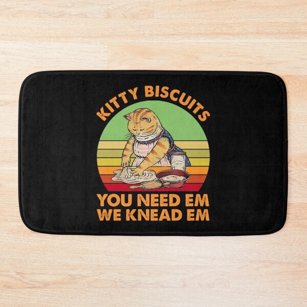 Item preview, Kitty Biscuits We Knead Em You Need Em Cat Making Cookies Vintage designed and sold by JamauDS.