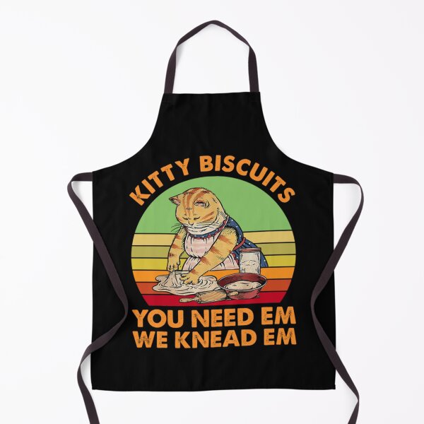 Item preview, Kitty Biscuits We Knead Em You Need Em Cat Making Cookies Vintage designed and sold by JamauDS.