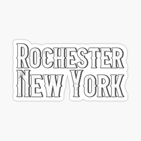 "Rochester, New York New York Cities 2" Sticker for Sale by