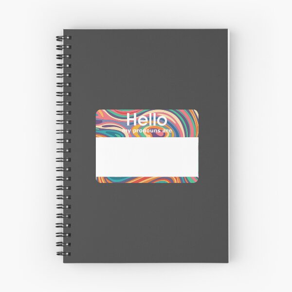 Artikelvorschau, Hallo, meine Pronomen sind leer, psychedelisch entworfen und verkauft von everything4eva.
