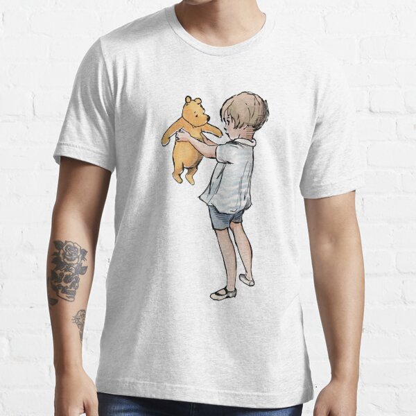 The Great Retro Winnie The Pooh Christopher Robin And Pooh Cute Photographic Essential T-Shirt