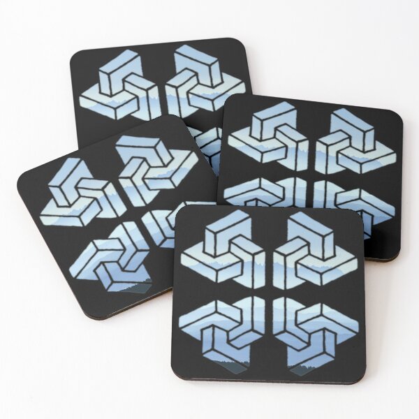 Item preview, Mountain Range Fourfold Cuboid designed and sold by createVisions.