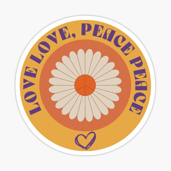 Eurovision- Love Love, Peace Peace Sticker