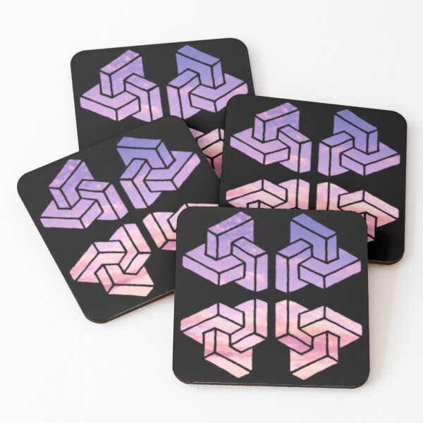 Item preview, Purple Sky Fourfold Cuboid designed and sold by createVisions.