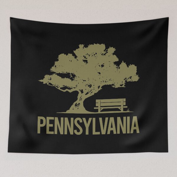 Item preview, Bench And Tree Pennsylvania designed and sold by nguyentanshop.