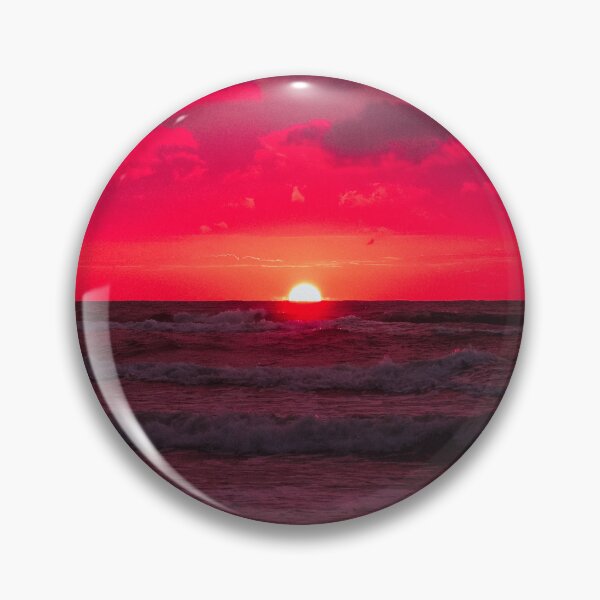 Item preview, Red Beach Sunset designed and sold by PotluckPrints.