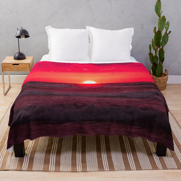 Item preview, Red Beach Sunset designed and sold by PotluckPrints.