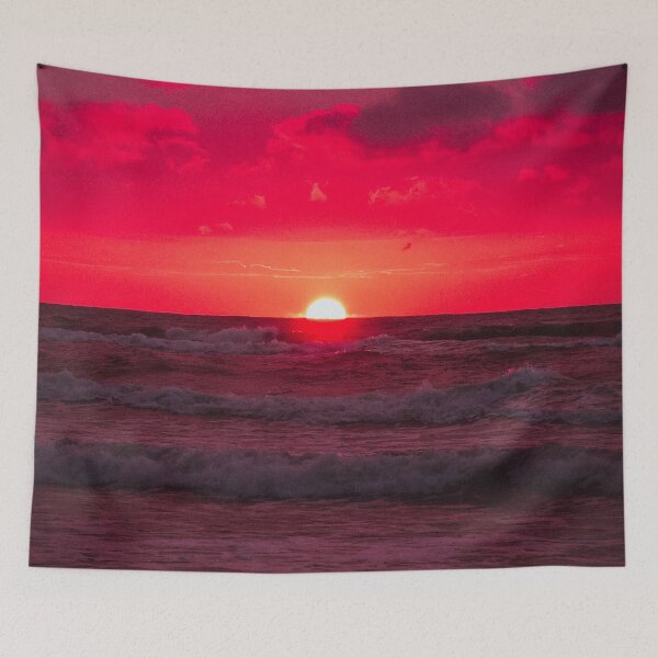 Item preview, Red Beach Sunset designed and sold by PotluckPrints.