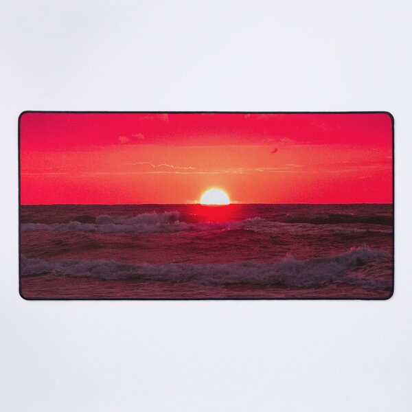 Item preview, Red Beach Sunset designed and sold by PotluckPrints.