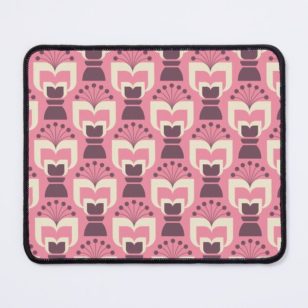 Item preview, 0954 - abstract retro flowers, pink designed and sold by RouCouCou.