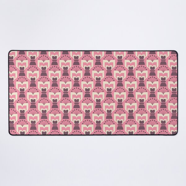 Item preview, 0954 - abstract retro flowers, pink designed and sold by RouCouCou.