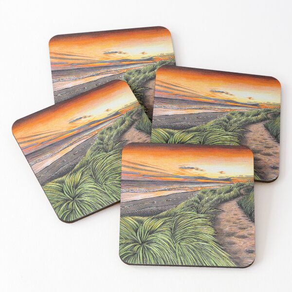 Item preview, Coastal sunset (Oxwich, Gower Peninsula)  designed and sold by Karen Elaine Evans.